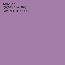 #A37CA7 - Lavender Purple Color Image